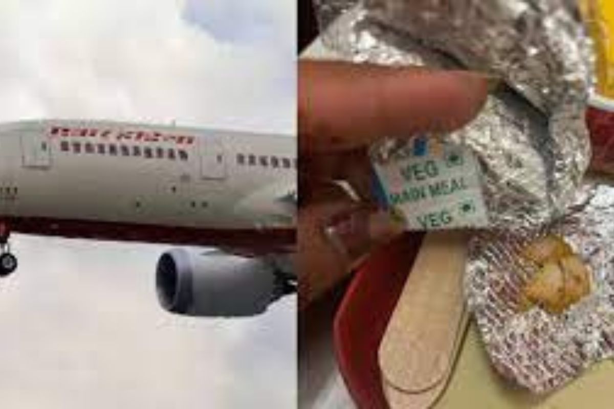 एयर इंडिया के यात्री को शाकाहारी भोजन में मिला चिकन