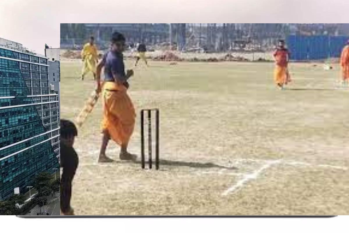 धोती-कुर्ता पहन हो रहा क्रिकेट टूर्नामेंट, संस्कृत में हो रही कॉमेंट्री